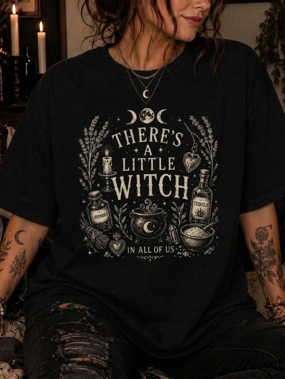 There's a Little Witch In All of Us Practical Magic Graphic Tee